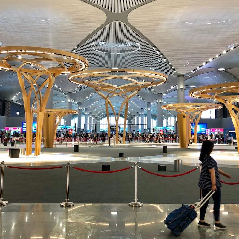 Istanbul, Turkey, June 27,2019: View Of Passengers From Different Countries On Istanbul New Airport.  Istanbul New Airport Is The Main International Airport Located In Istanbul, Turkey.