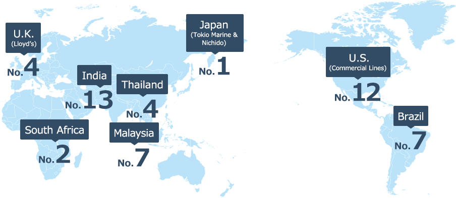 Geographic Distribution Of Tokio Marine