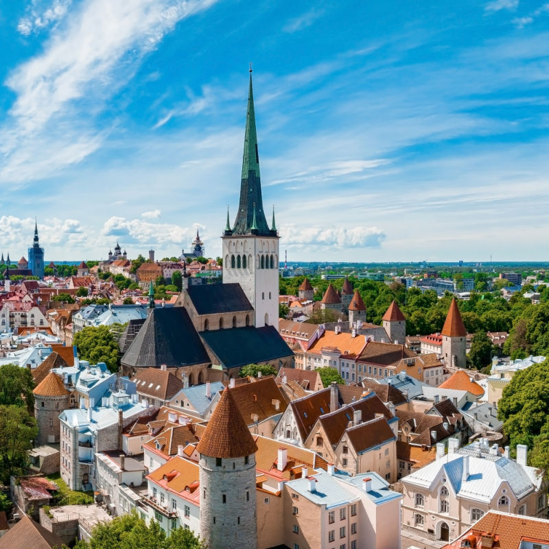 Old Town Of Tallinn Estonia