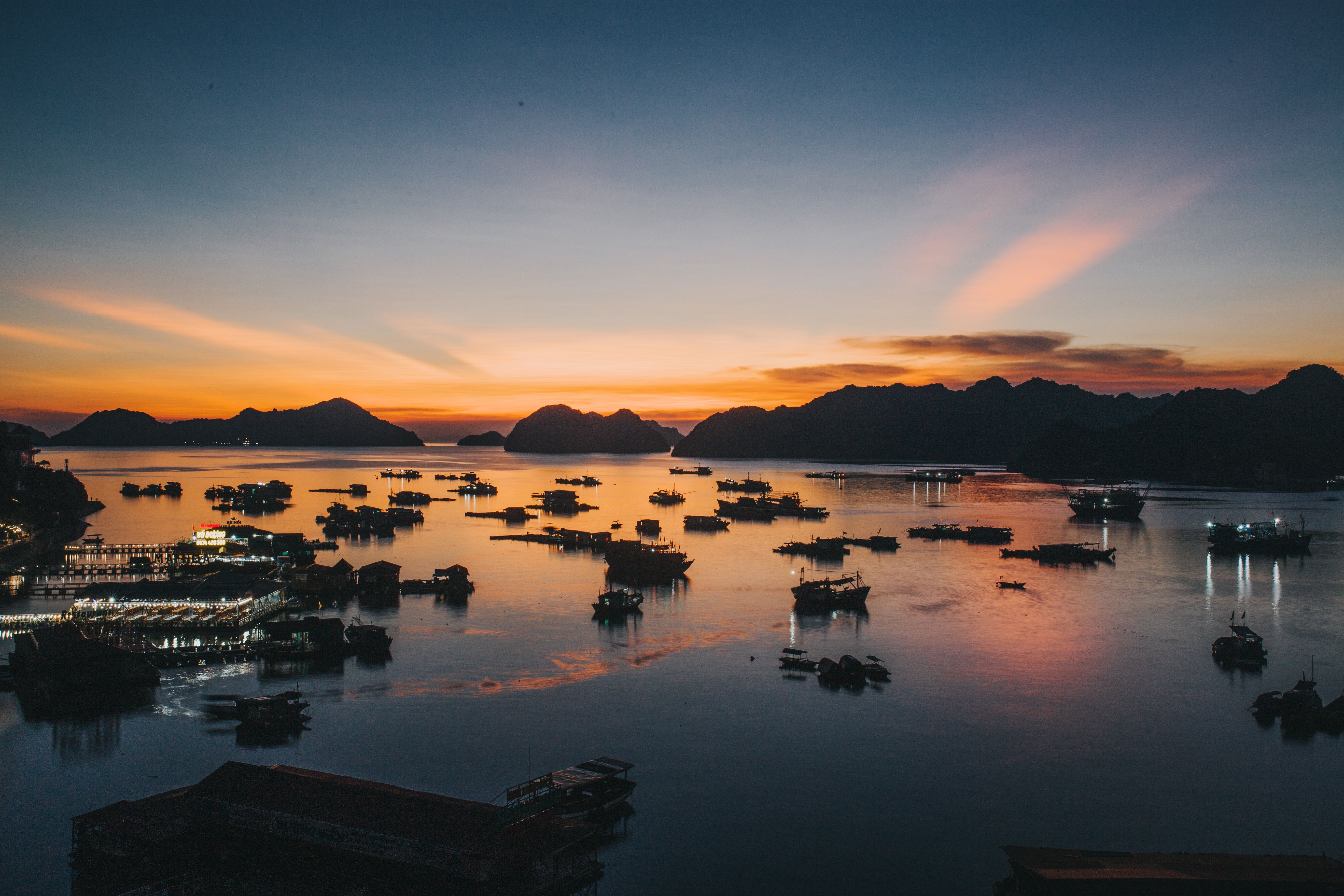 Cat Ba Island At Sunset