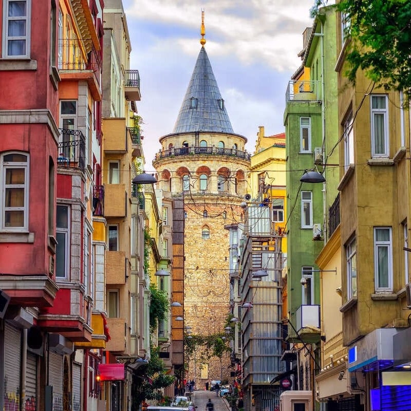 Galata Tower In Istanbul, Türkiye