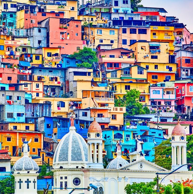 colorful city in ecuador