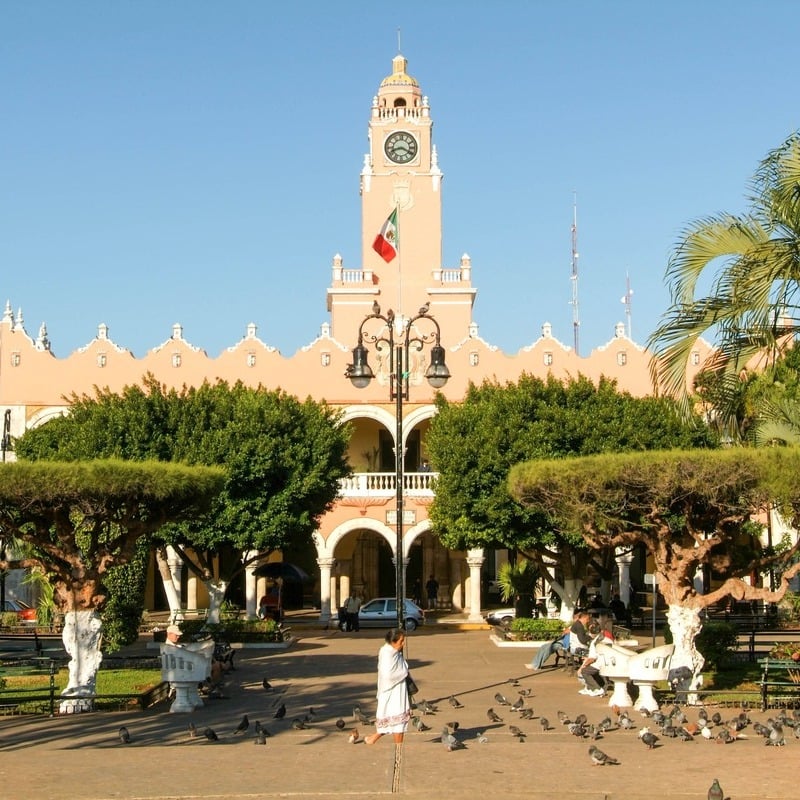 Colonial Architecture In Merida, Yucatan State, Mexico